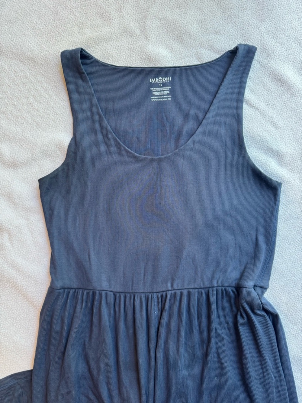 IMBODHI Hana Ribbed Micromodal Jumpsuit Romper in Size 1X